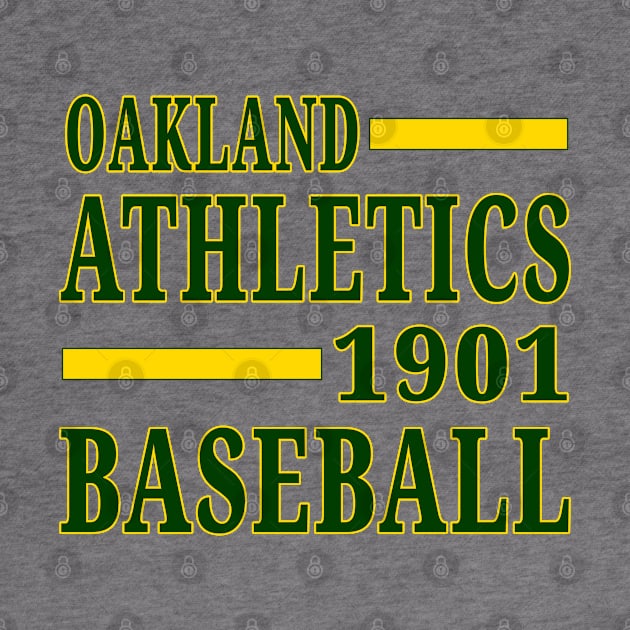 Oakland Athletics Baseball Classic by Medo Creations